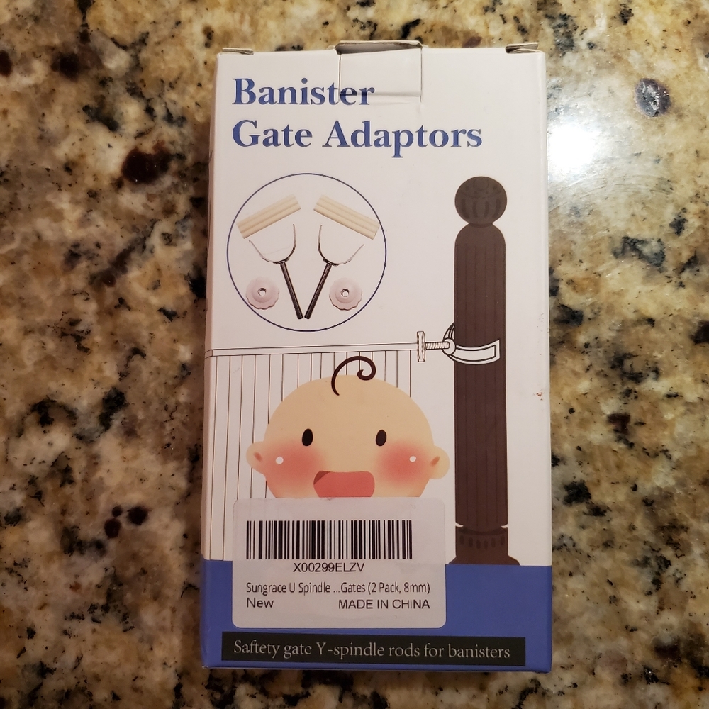Sungrace U Spindle M8 Banister Gate Adaptors NIP